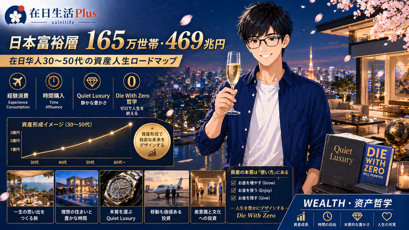 【2026年深度解读】165万世帯・469兆円——日本富裕层真实消费哲学：在日华人30〜50代的资产人生路线图
