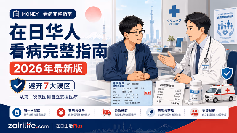 在日华人看病完整指南（2026年最新版）：从第一次就医到自立支援医疗，避开7大误区全攻略