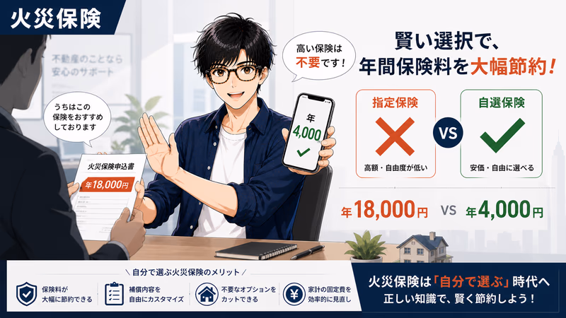 在日华人租房必看：年4,000円搞定火災保険，拒绝被强制指定的完整指南（2026年）