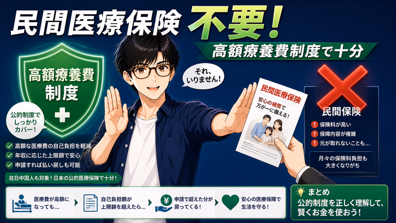 在日华人买民間医療保険根本没必要——用高額療養費制度和真实数字说话（2026年完整版）