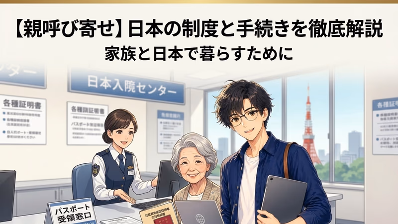 【2026年完整版】把父母接来日本住：3条路径、条件、申请流程与注意事项全解析