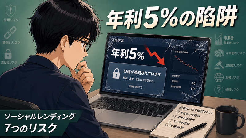 年利5%的陷阱——在日华人投资ソーシャルレンディング必须知道的6件事（2026年最新版）